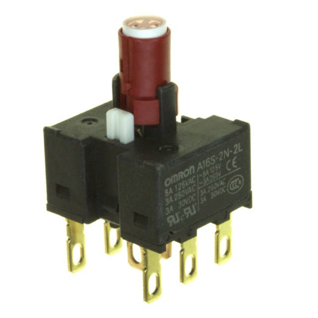A165W-A2MR-24D-2 SWITCH SELECT 2POS DPDT 5A 125V