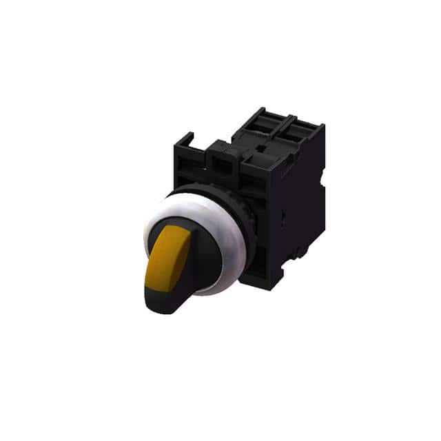 M22S-T32SF01-Y SELEC-THUMB-3POS LR RTN-1B-YELLO