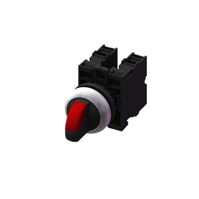 M22S-T32SF02-R SELEC-THUMB-3POS LR RTN-2B-RED