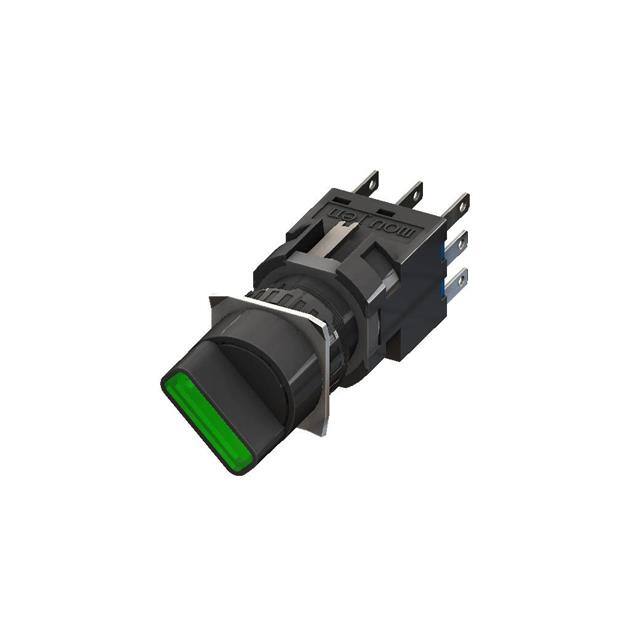 M6S-A22S1-G 2POS,SPRING-SPDT-GREEN