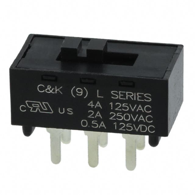 L202121MS02Q SWITCH SLIDE DPDT 4A 125V