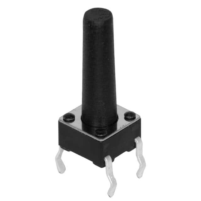 TS02-66-130-BK-260-LCR-D 6 X 6 MM, 13 MM ACTUATOR HEIGHT,