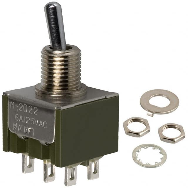 M2022S2A1W01 SWITCH TOGGLE DPDT 6A 125V