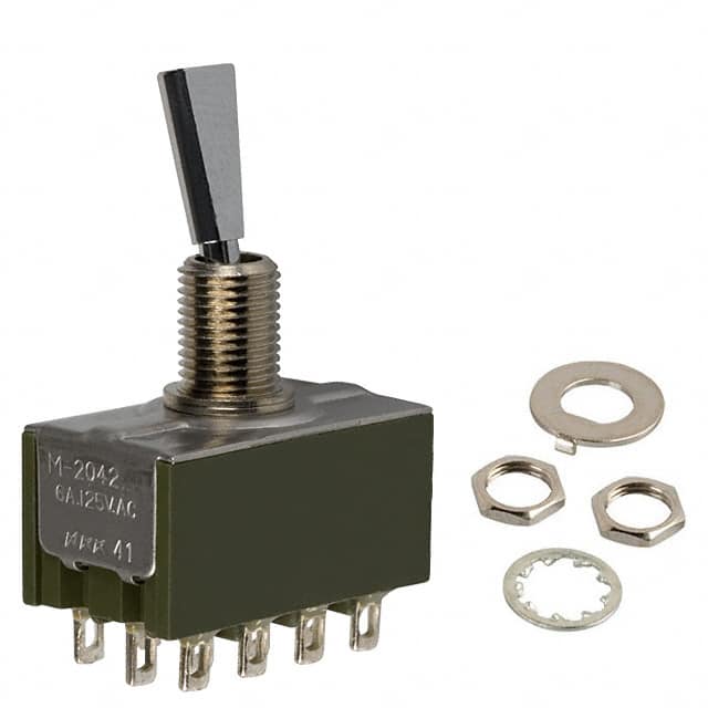 M2042ES1W01 SWITCH TOGGLE 4PDT 6A 125V