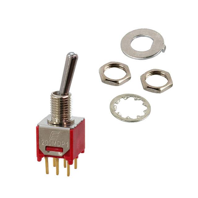 200MDP1T1B1M2REH SWITCH TOGGLE DPDT 0.4VA 20V