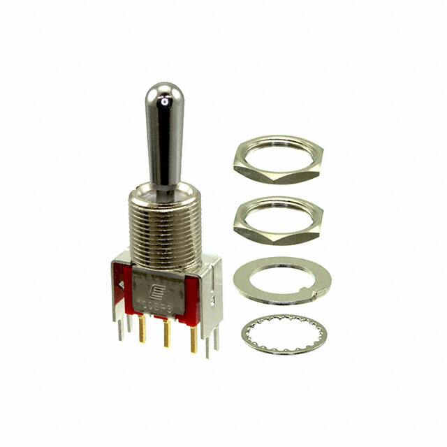 100SP3T8B13VS2REH SWITCH TOGGLE SPDT 0.4VA 20V