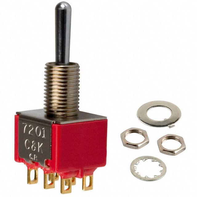7201SYZGE SWITCH TOGGLE DPDT 5A 120V