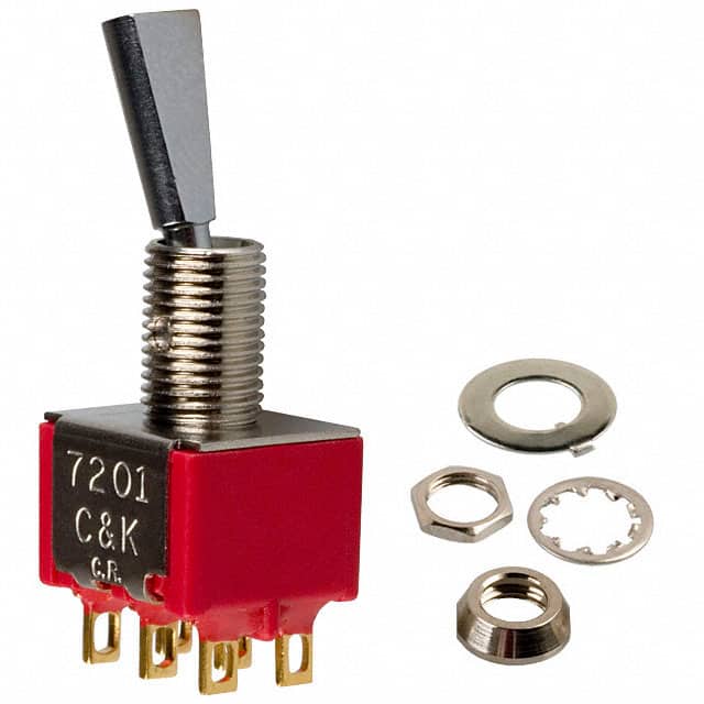 7201P3YZBE SWITCH TOGGLE DPDT 0.4VA 20V