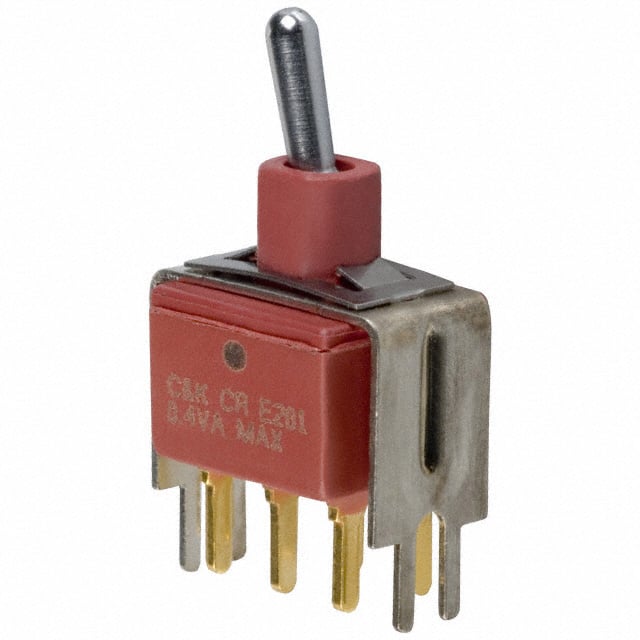 E201MD1V3BE SWITCH TOGGLE DPDT 0.4VA 20V