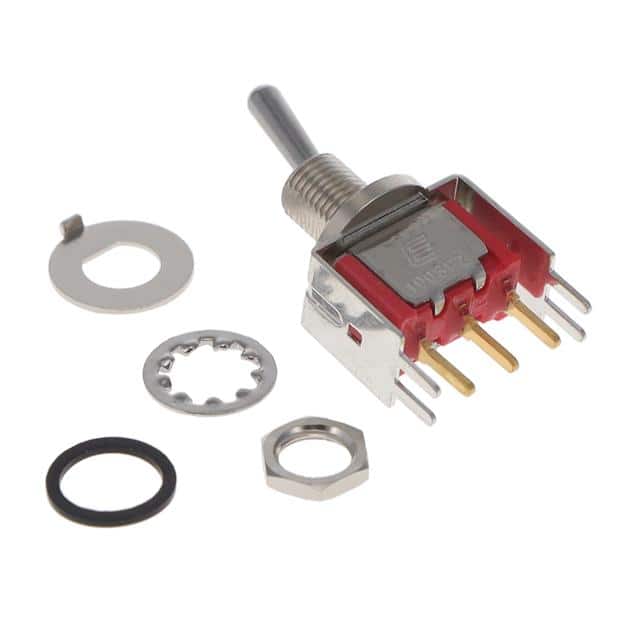 100SP2T1B9VS2REH SWITCH TOGGLE SPDT 0.4VA 20V