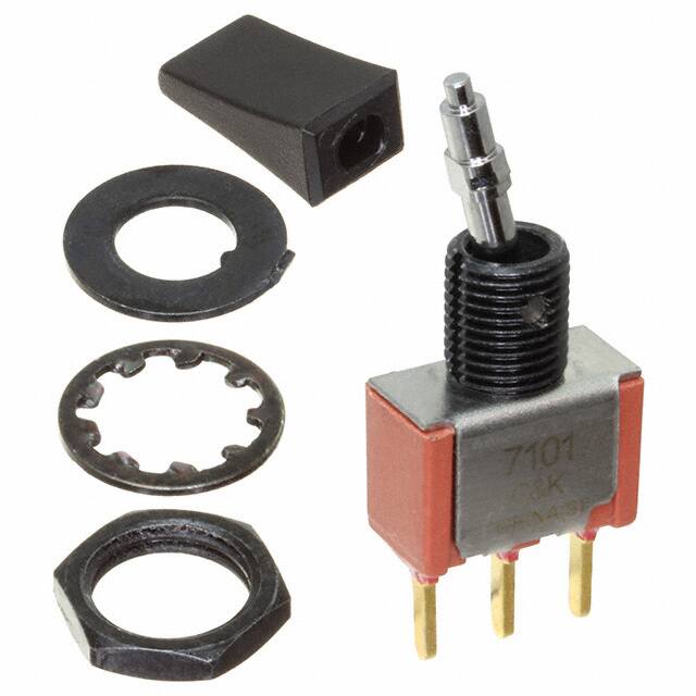 7101L41DCBE22 SWITCH TOGGLE SPDT 0.4VA 20V