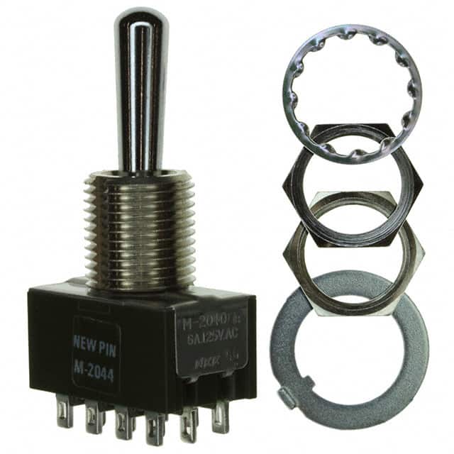 M2044B2B1W01 SWITCH TOGGLE DP3T 6A 125V