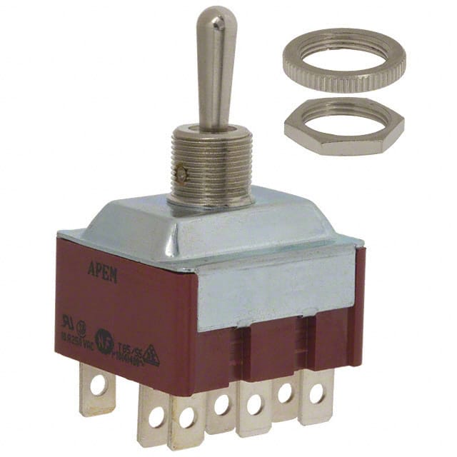 656H/2 SWITCH TOGGLE 3PDT 15A 250V