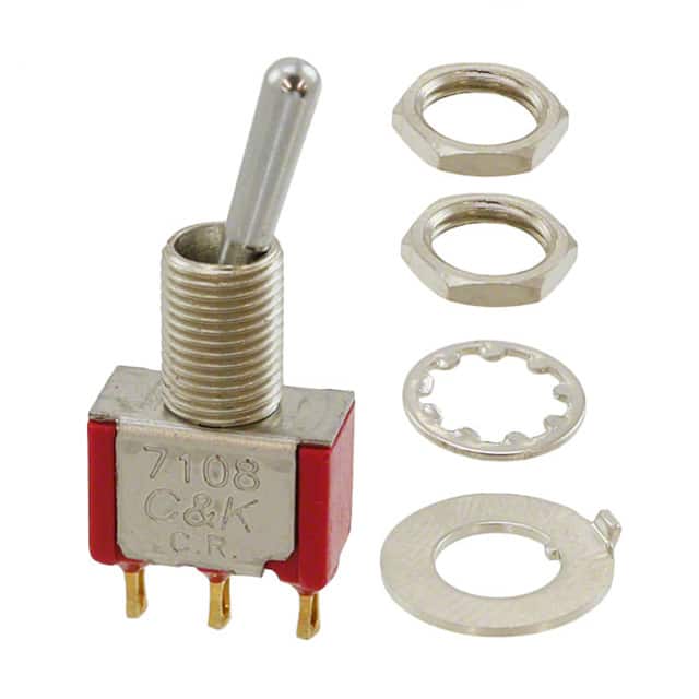 7108SYZBE SWITCH TOGGLE SPDT 0.4VA 20V