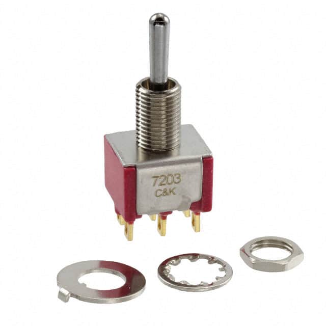 7203SYZBE SWITCH TOGGLE DPDT 0.4VA 20V
