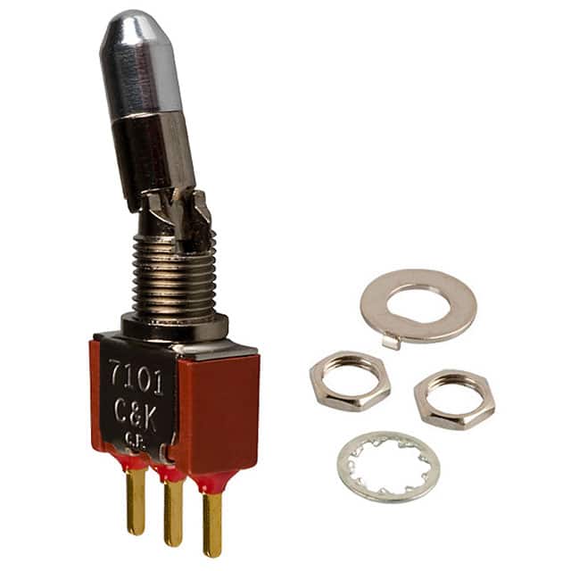7101K2CBE SWITCH TOGGLE SPDT 0.4VA 20V