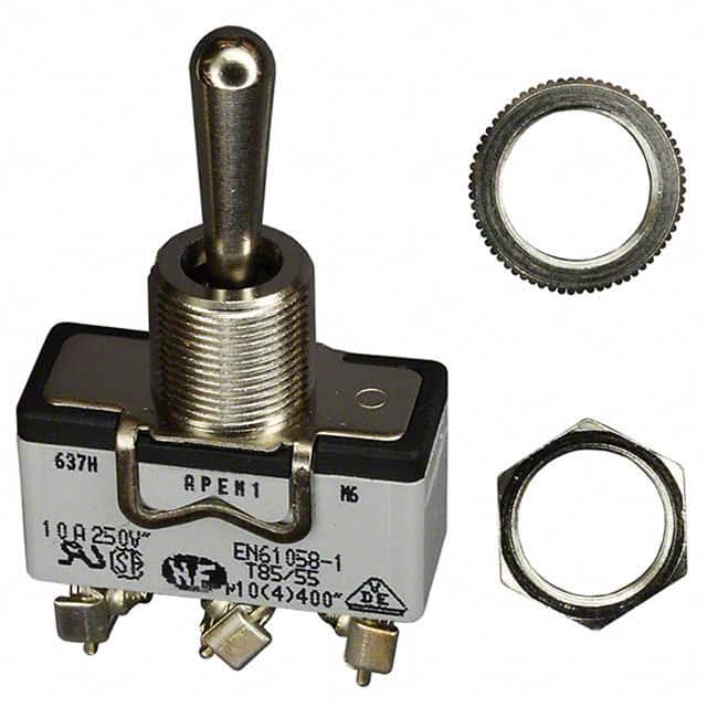 637H SWITCH TOGGLE SPDT 10A 250V