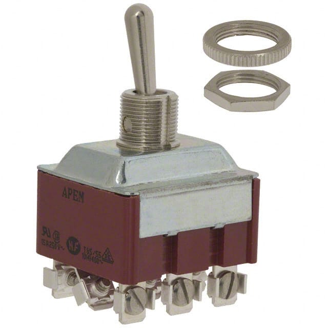 656H SWITCH TOGGLE 3PDT 15A 250V