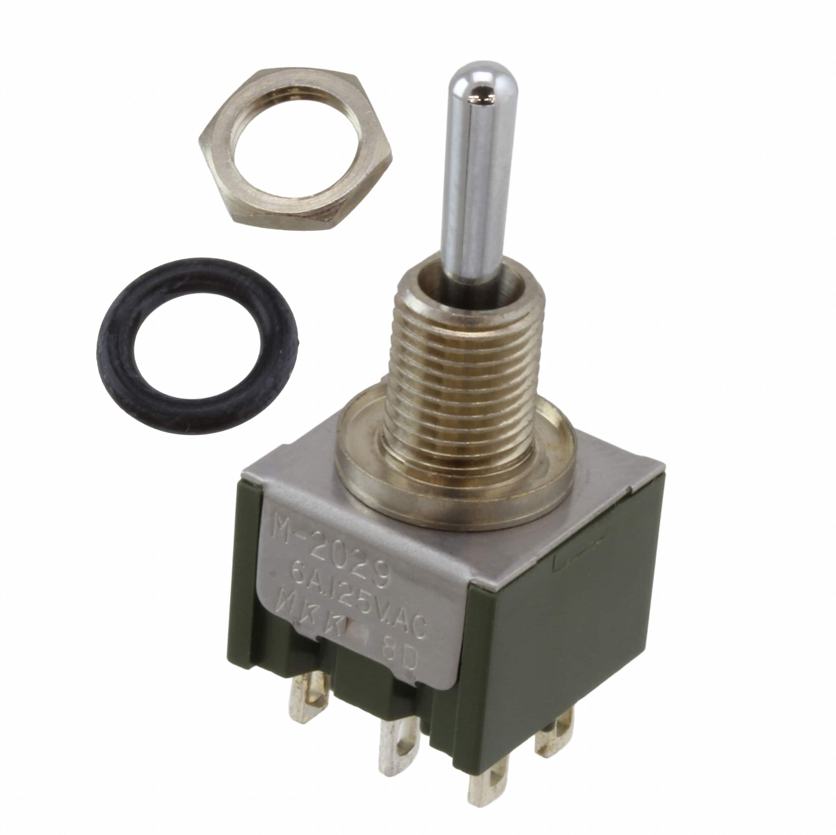 M2029SD3W01 SWITCH TOGGLE DPDT 6A 125V