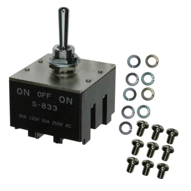 S833/U SWITCH TOGGLE 3PDT 30A 125V