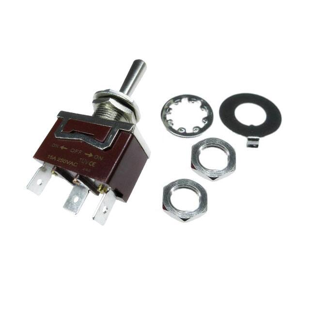 SW-T1-2E-B-K1 MEDIUM TOGGLE SWITCH, PC TERMINA