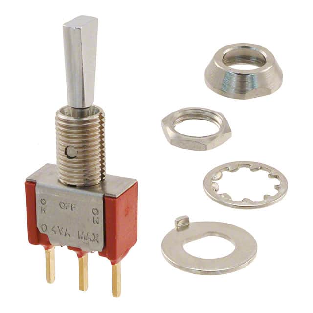 7105P3YCBE SWITCH TOGGLE SPDT 0.4VA 20V