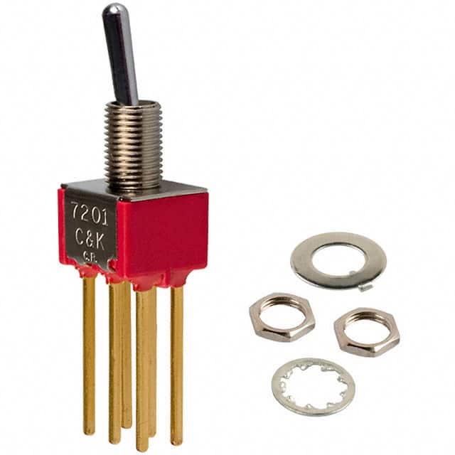 7201SYWBE SWITCH TOGGLE DPDT 0.4VA 20V