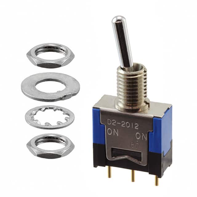 D22012P SWITCH TOGGLE SPDT 0.4VA 48V