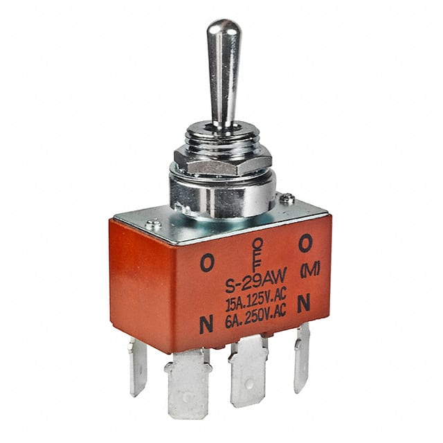 S29AWF SWITCH TOGGLE DPDT 15A 125V