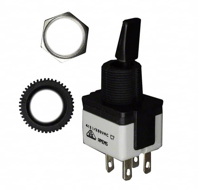 4641A22UU SWITCH TOGGLE DPST 6A 125V