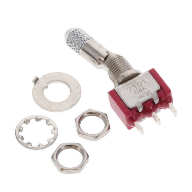 7101K2ZQEG SPDT ON-NONE-ON, SOLDER LUG