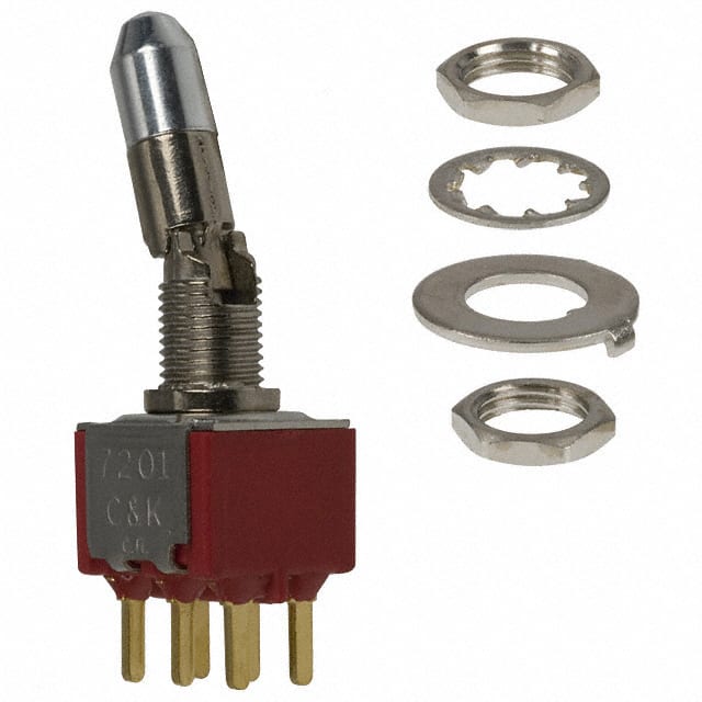 7201K2CBE SWITCH TOGGLE DPDT 0.4VA 20V