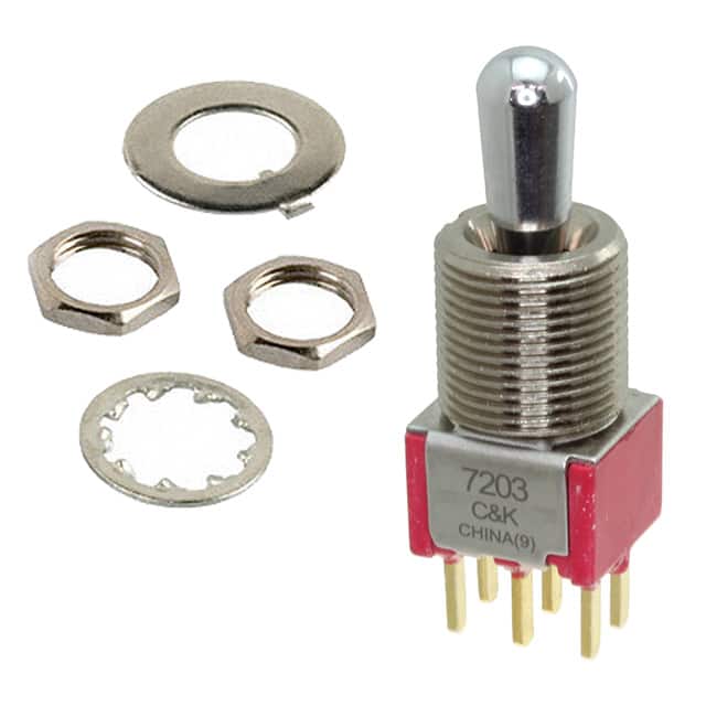 7203T1Z3BE SWITCH TOGGLE DPDT 0.4VA 20V