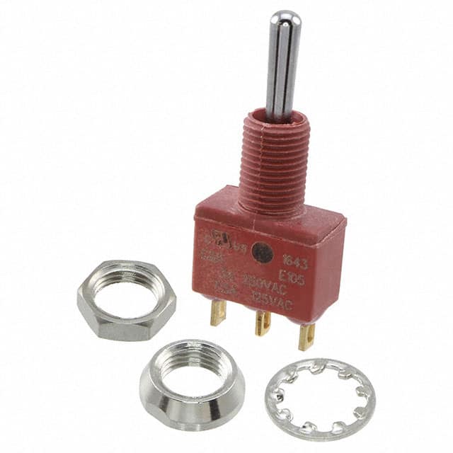 E105SYZQE SWITCH TOGGLE SPDT 7.5A 125V