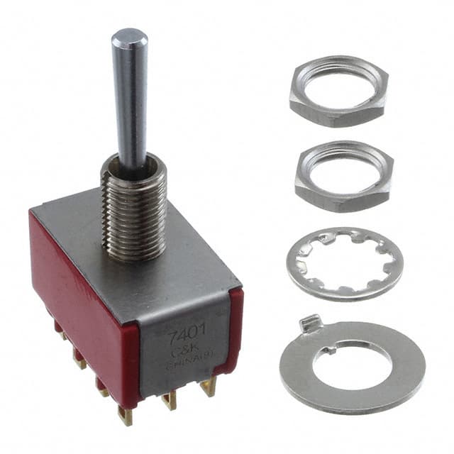 7401SYZBE SWITCH TOGGLE 4PDT 0.4VA 20V