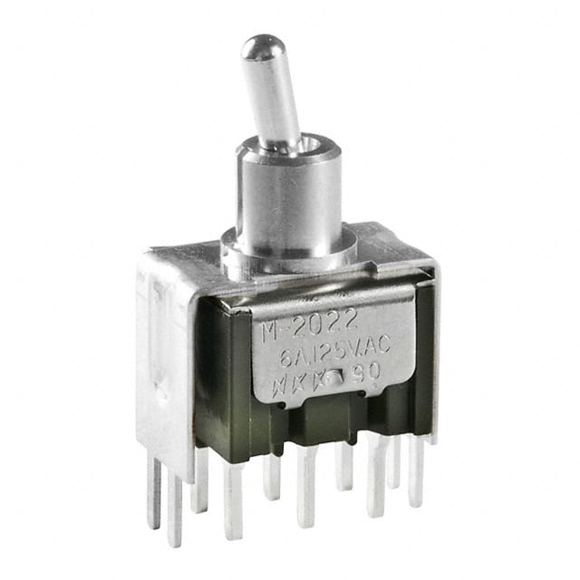 M2022S2A2W13 SWITCH TOGGLE DPDT 6A 125V