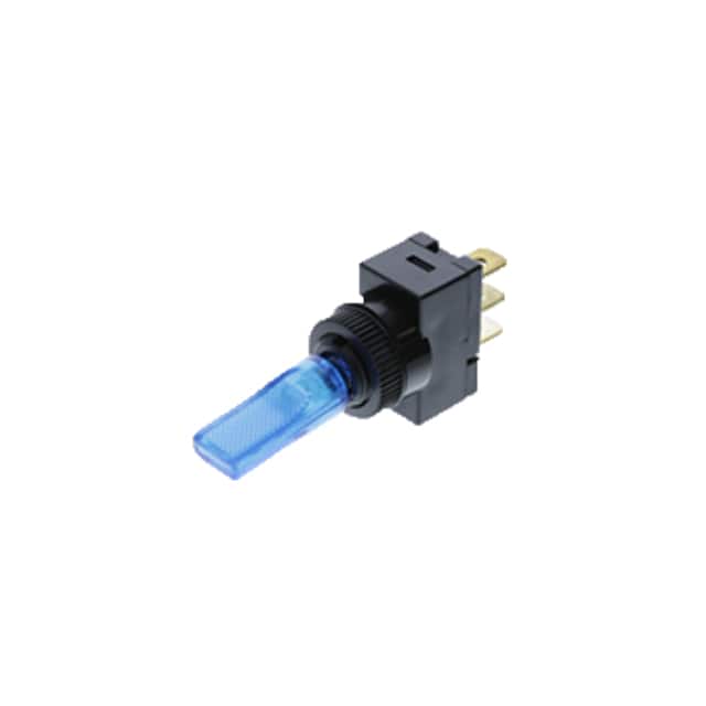TE5-1A-DC-1-UL WEDGE TOGGLE OFF-ON BLUE LED