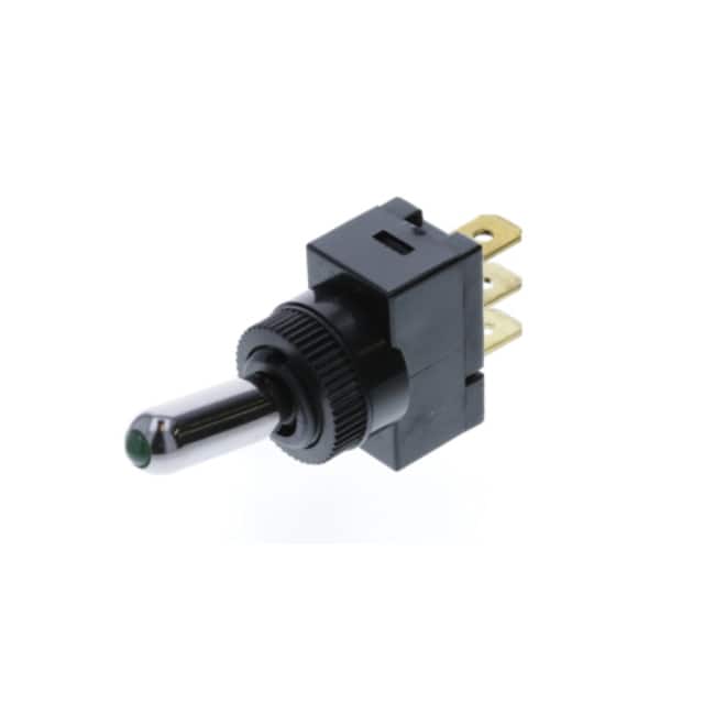 TE3-1A-DC-1-GL WEDGE TOGGLE OFF-ON GREEN LED