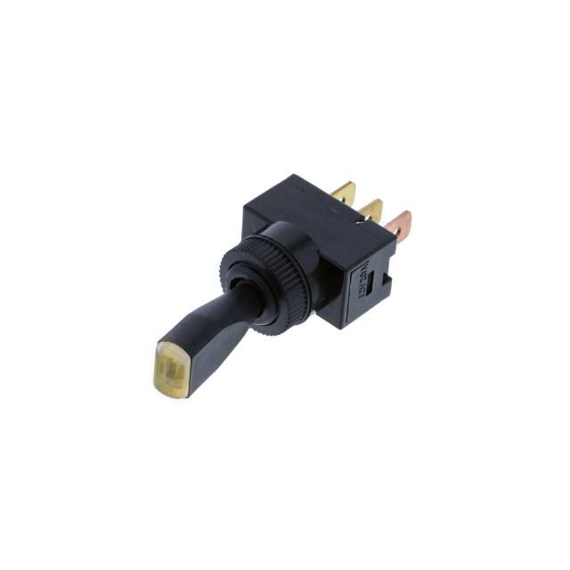 TE2-1A-DC-1-AL WEDGE TOGGLE OFF-ON AMBER LED