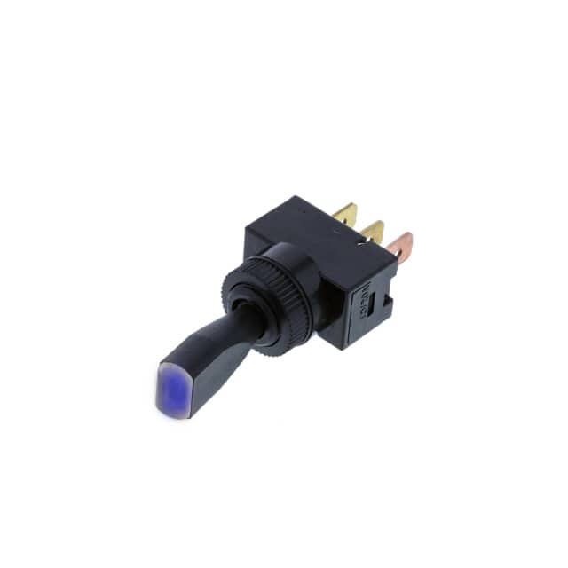 TE2-1A-DC-1-UL WEDGE TOGGLE OFF-ON BLUE LED