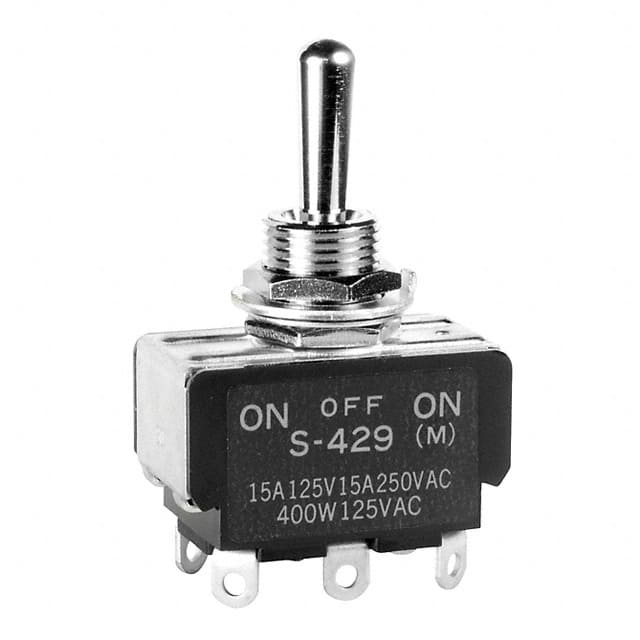 S429 SWITCH TOGGLE DPDT 15A 125V