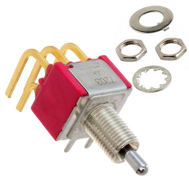 7203MYABE SWITCH TOGGLE DPDT 0.4VA 20V