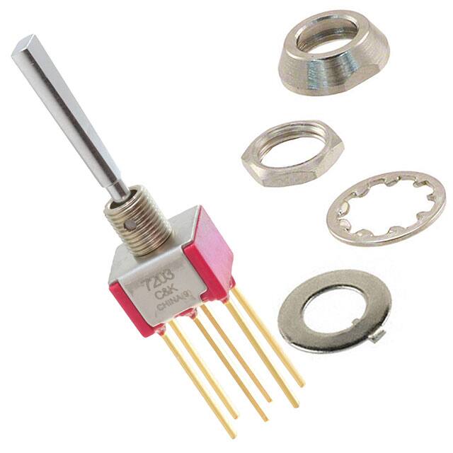 7203P1DWBE SWITCH TOGGLE DPDT 0.4VA 20V