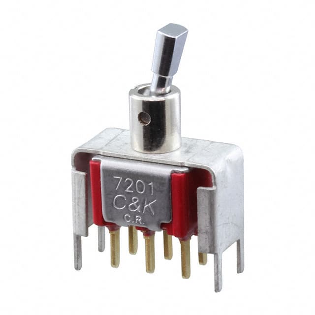 7201P4D9V6BE SWITCH TOGGLE DPDT 0.4VA 20V