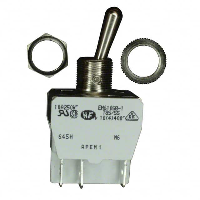 645H SWITCH TOGGLE DPDT 10A 250V