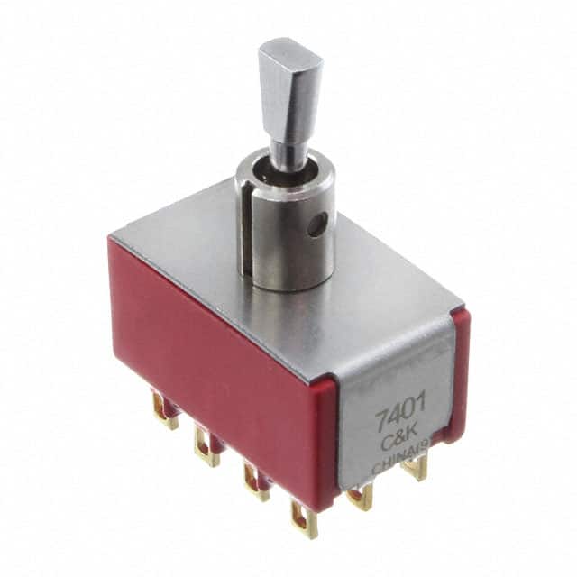 7401P4D9ZBE SWITCH TOGGLE 4PDT 0.4VA 20V