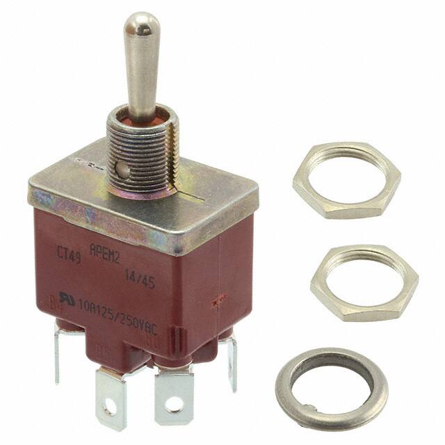 CT49021N022 SWITCH TOGGLE DPDT 10A 125V