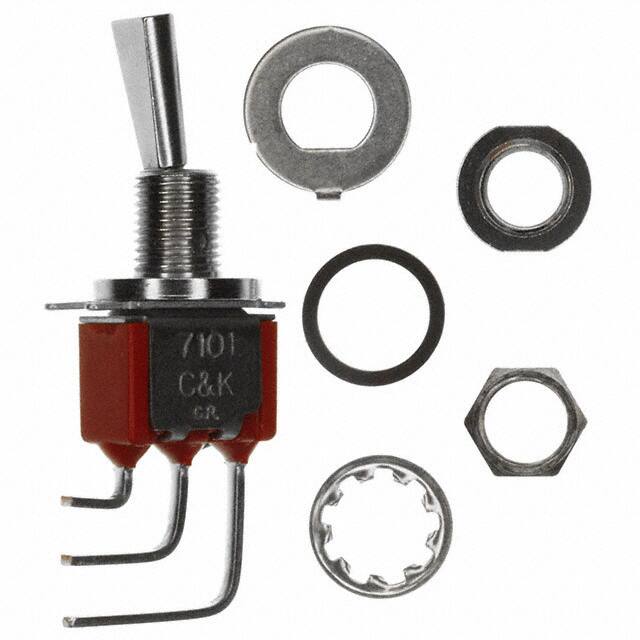 7101P3CWAV2ME SWITCH TOGGLE SPDT 5A 120V