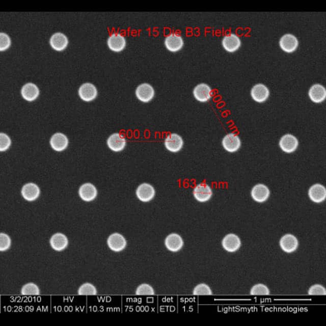S2D-24C2-0808-350-P 2D SILICON NANOSTAMP: HEXAGONAL