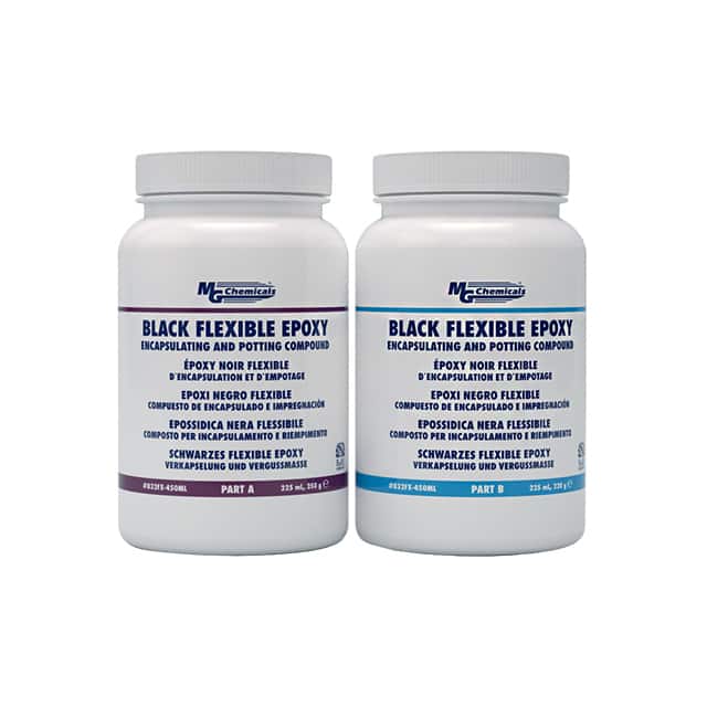 832FX-450ML BLACK FLEXIBLE EPOXY
